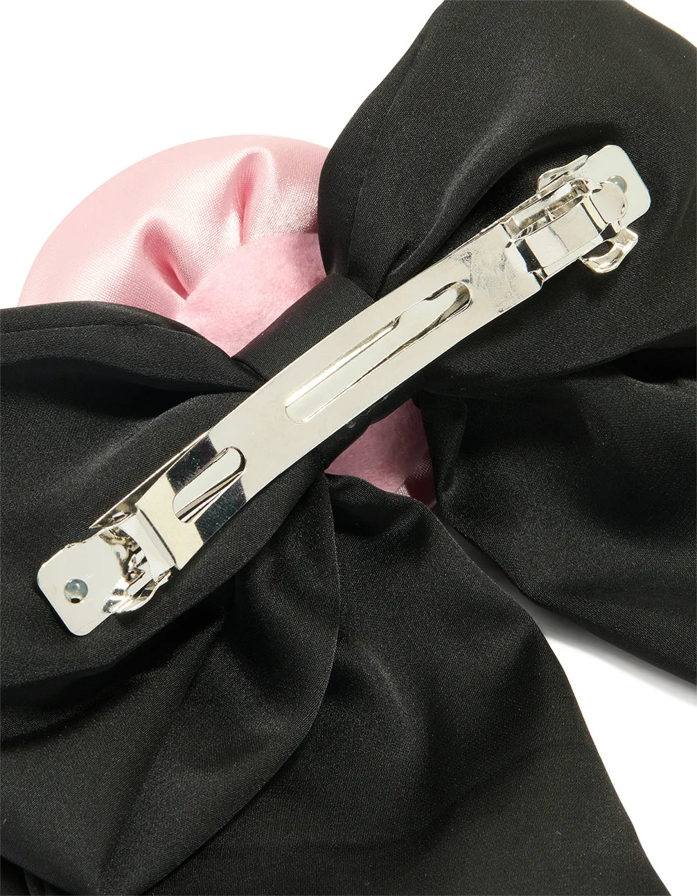 Black Rosette Short Bow Fabric Hair Clip sold by lovisa product image thumbnail 3