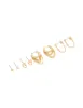 Gold Plated Cubic Zirconia & Huggie Chain Earrings 4-Pack sold by lovisa