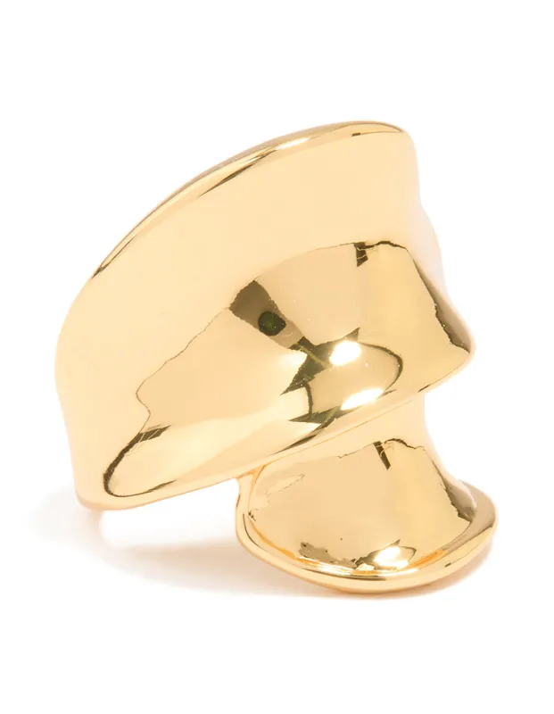 Gold Plated Statement Double Wrap Ring sold by lovisa