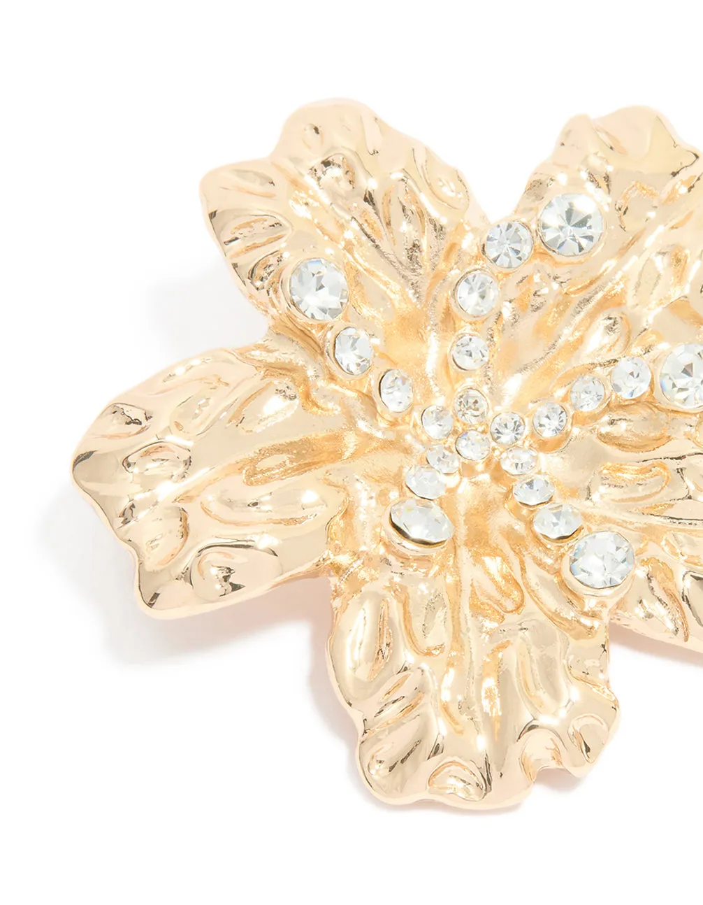 Gold Floral Diamante Brooch sold by lovisa product image thumbnail 2
