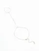 Silver Cubic Zirconia Bezel Hand Chain sold by lovisa