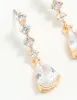 Gold Cubic Zirconia Mini Pear Drop Earrings sold by lovisa