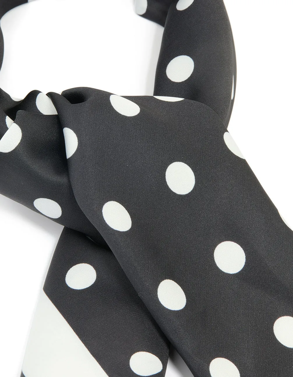 Black & White Polka Dot Fabric Scarf sold by lovisa product image thumbnail 2