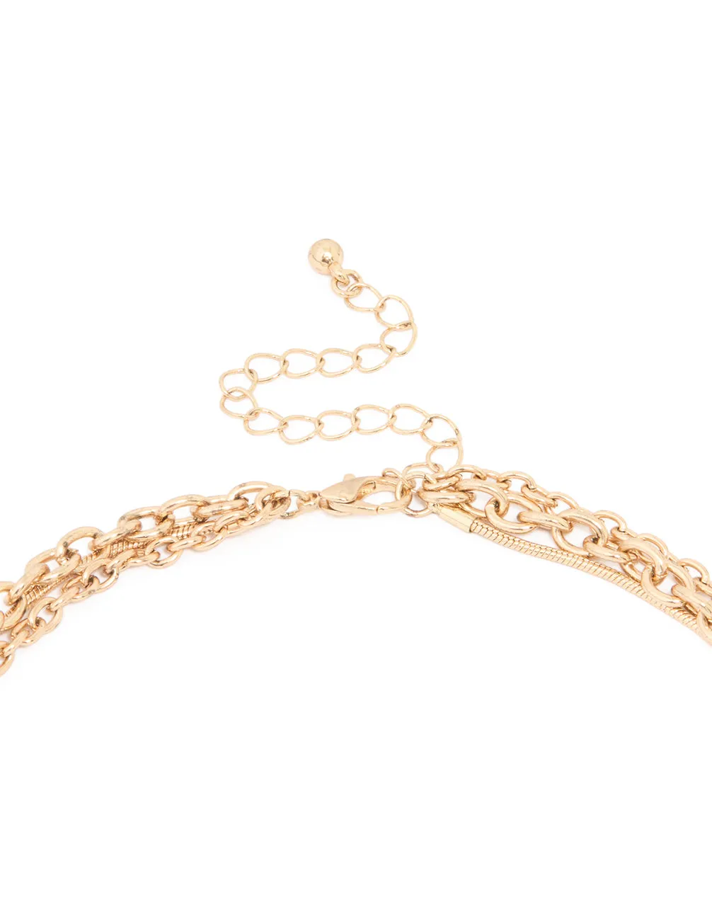 Antique Gold Charm Tassel Layered Necklace sold by lovisa product image thumbnail 3