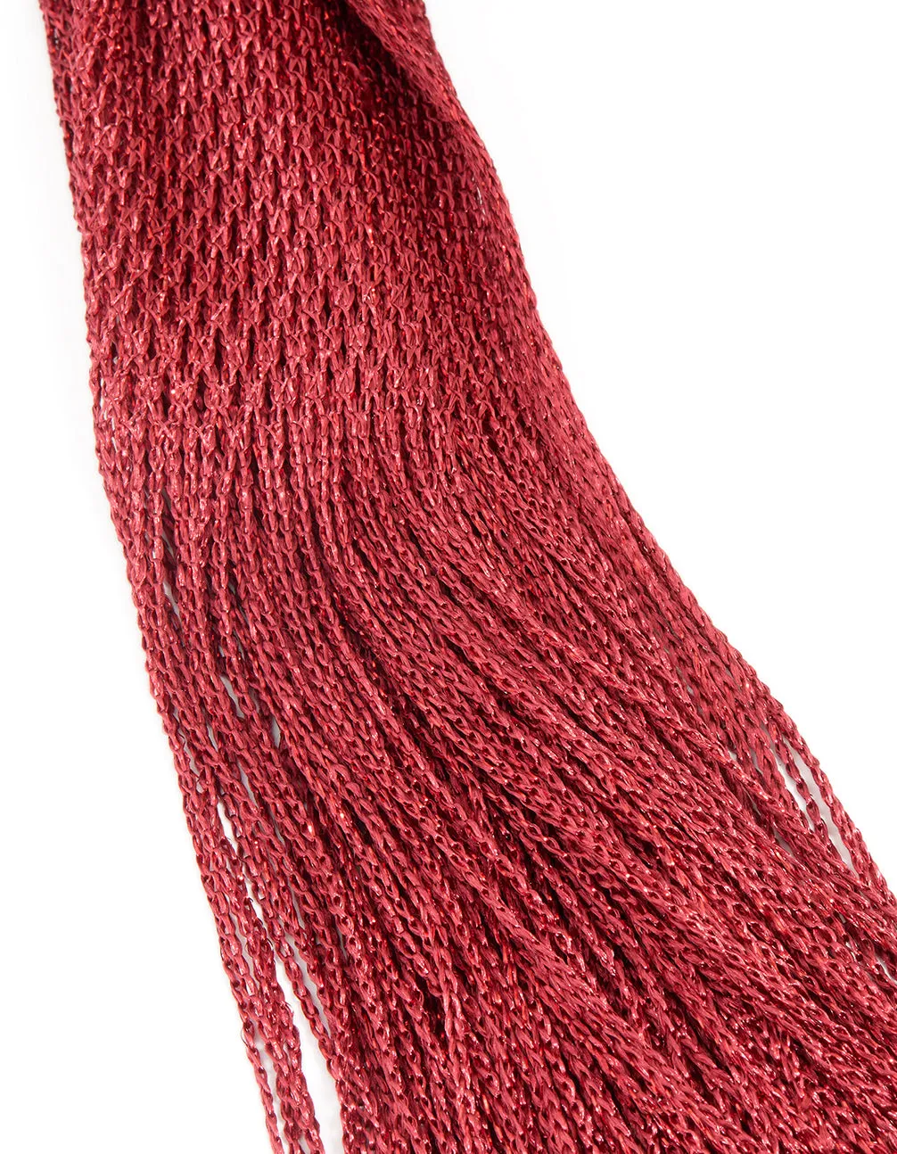 Red Glitter Fabric Draped Scarf sold by lovisa product image thumbnail 3