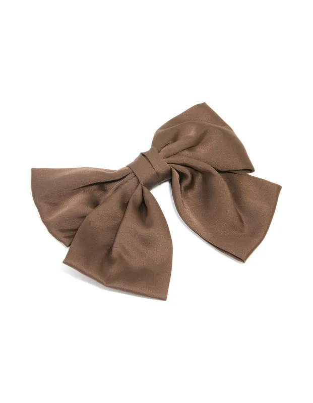 Brown Relaxed Medium Bow Clip sold by lovisa