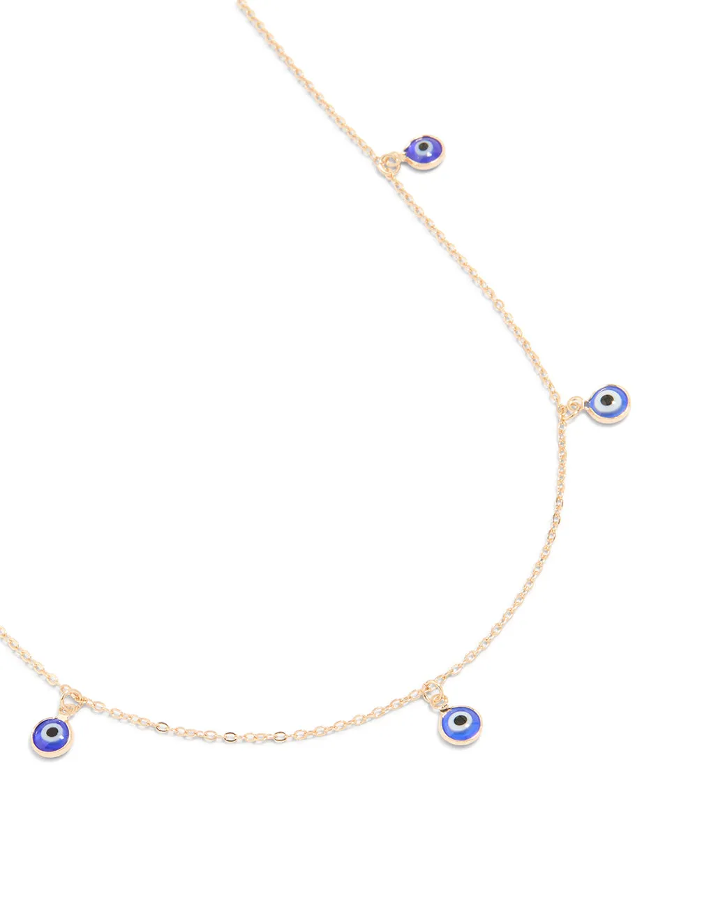Gold Enamel Evil Eye Necklace sold by lovisa