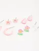 Pink Heart Flower & Butterfly Earrings 8-Pack sold by lovisa