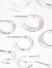 Silver Simple Hoop Earring 8-Pack sold by lovisa
