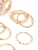 Gold Glitter Ring Stack Pack sold by lovisa