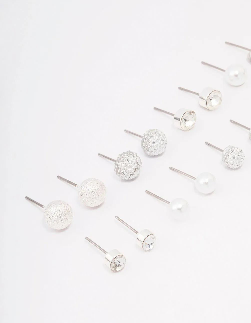 Silver Pearl Jelly Earring 8-Pack sold by lovisa product image thumbnail 2