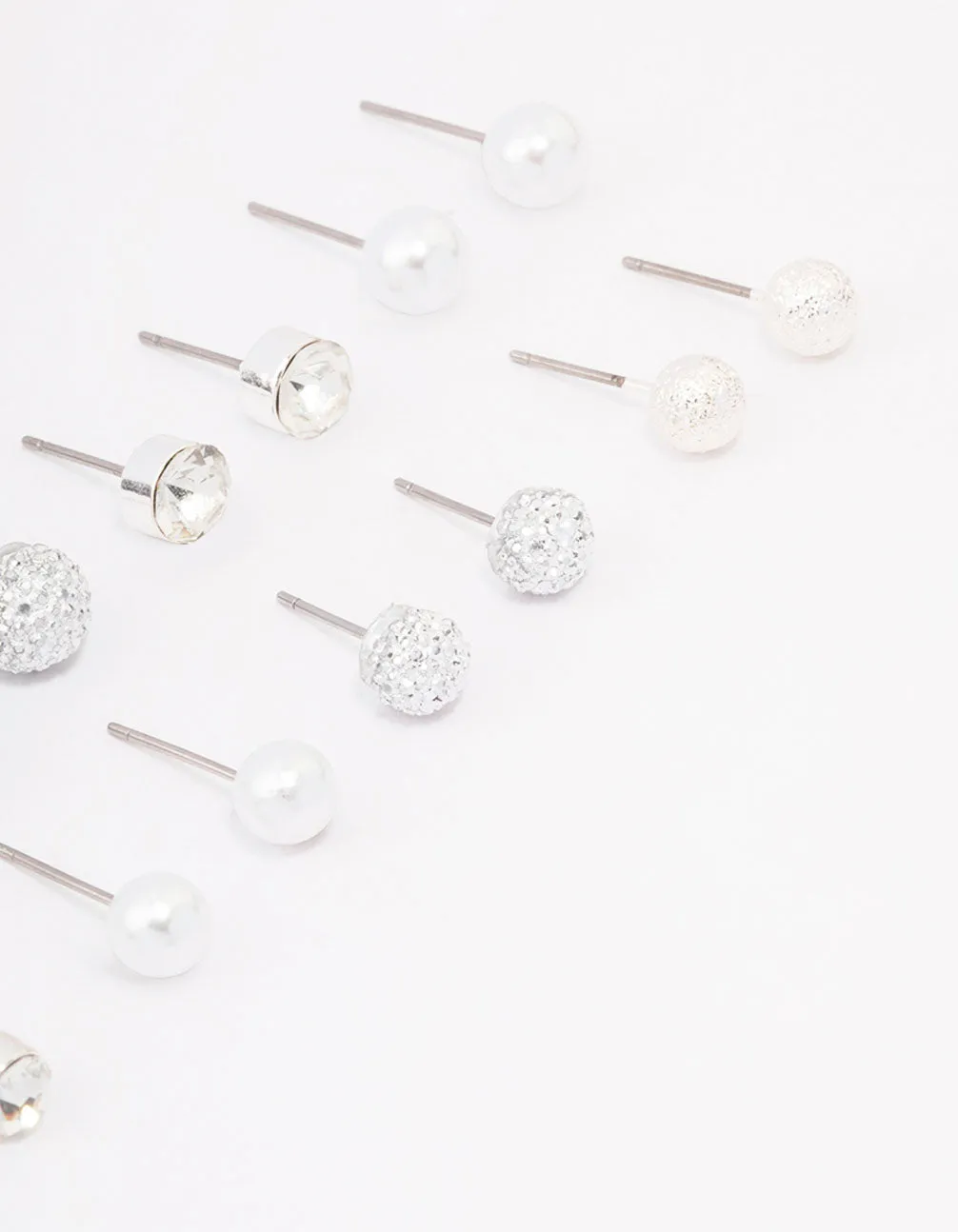 Silver Pearl Jelly Earring 8-Pack sold by lovisa product image thumbnail 3