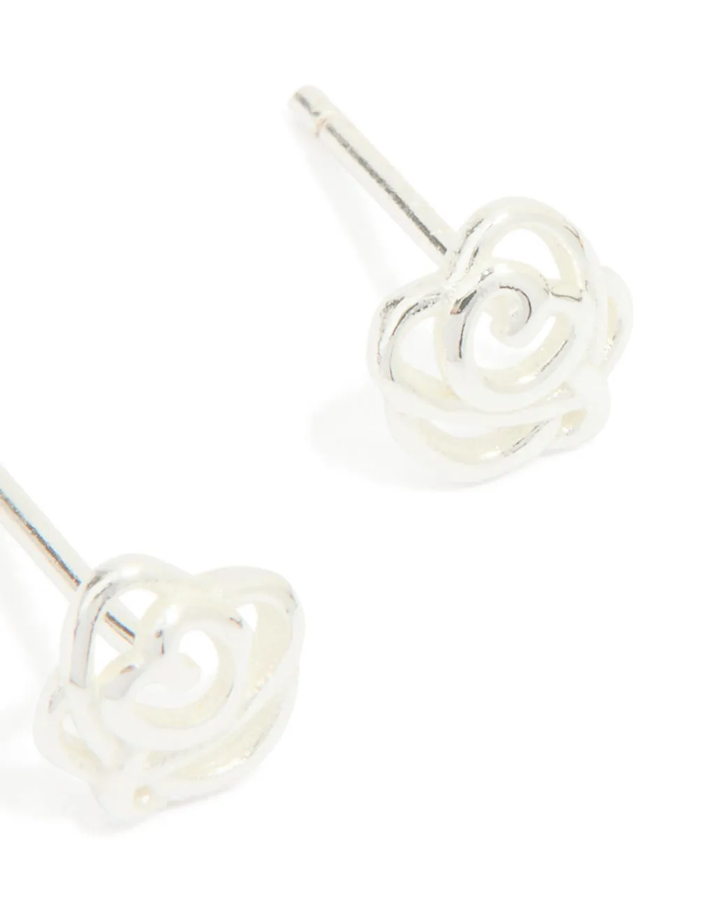 Sterling Silver Cubic Zirconia Rose Stud Earrings sold by lovisa product image thumbnail 3