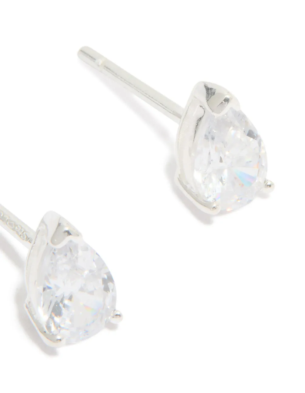 Sterling Silver Cubic Zirconia Pear Stud Earrings sold by lovisa product image thumbnail 3