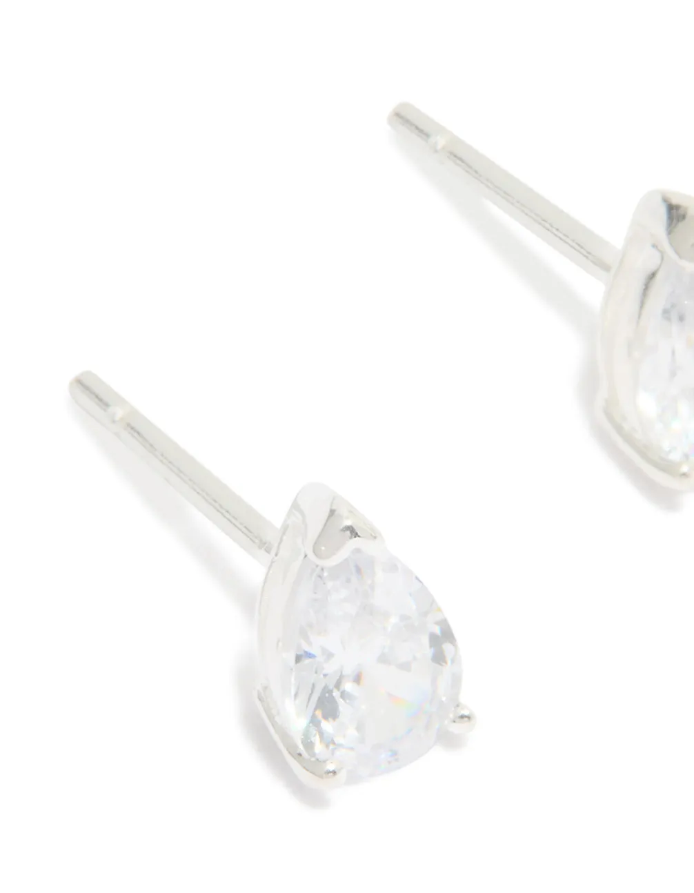 Sterling Silver Cubic Zirconia Pear Stud Earrings sold by lovisa product image thumbnail 2