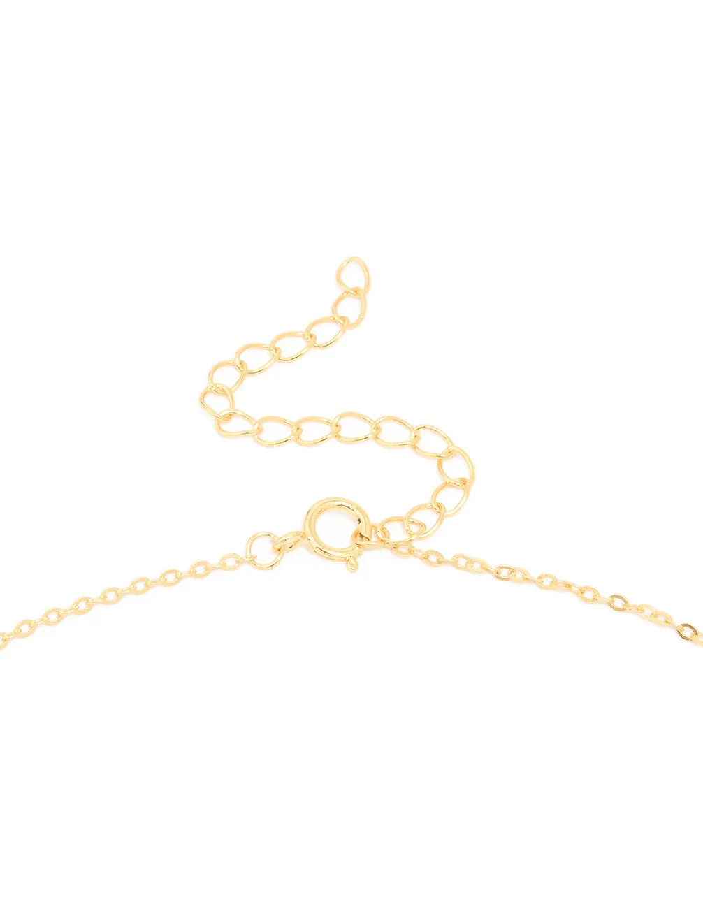Gold Plated Sterling Silver Cubic Zirconia Oval Link Necklace sold by lovisa product image thumbnail 3