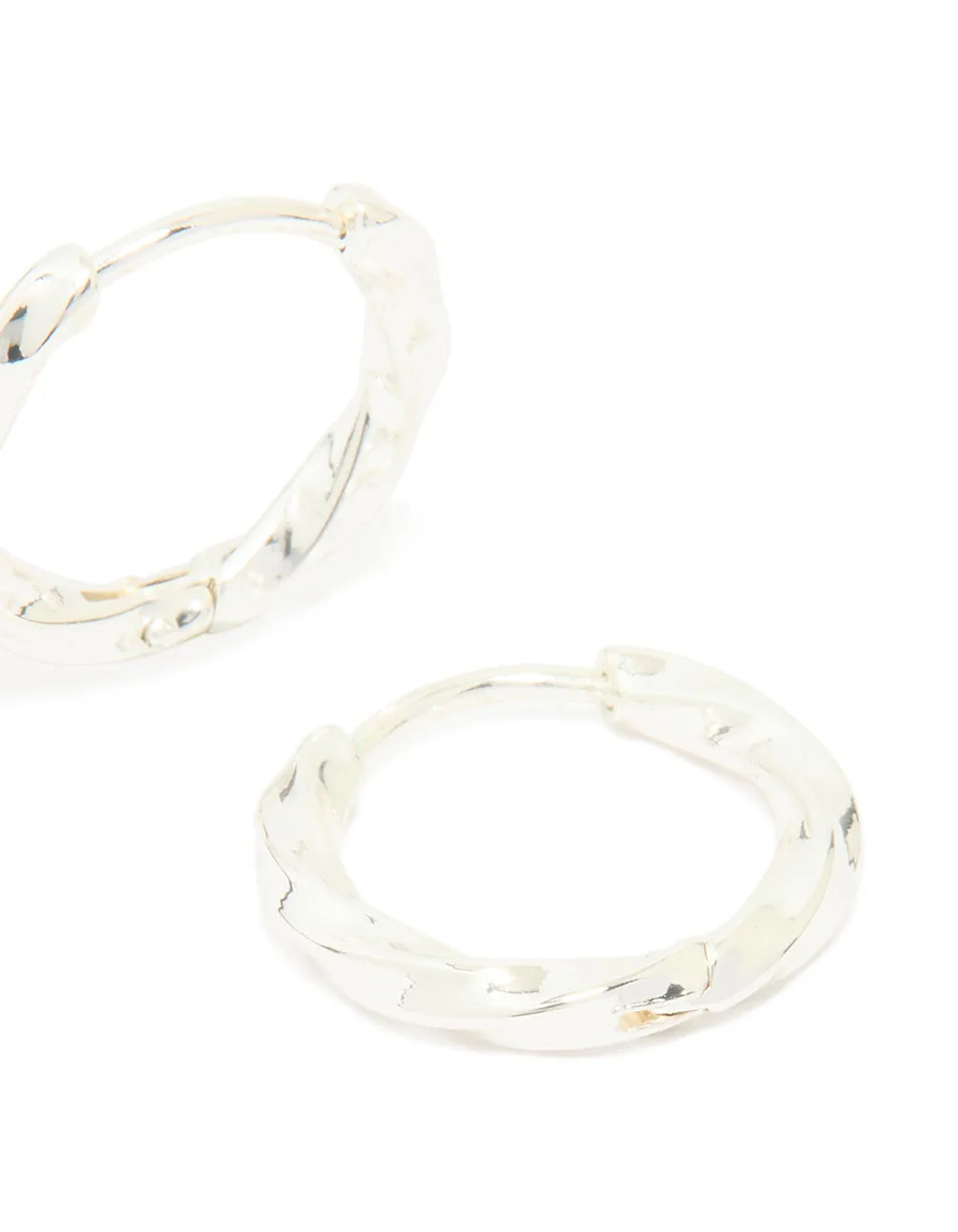 Waterproof Stainless Steel Twisted Hoop Earrings sold by lovisa product image thumbnail 3
