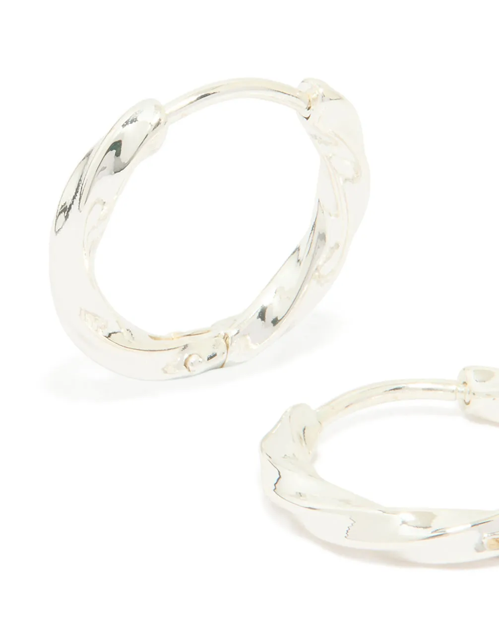 Waterproof Stainless Steel Twisted Hoop Earrings sold by lovisa product image thumbnail 2
