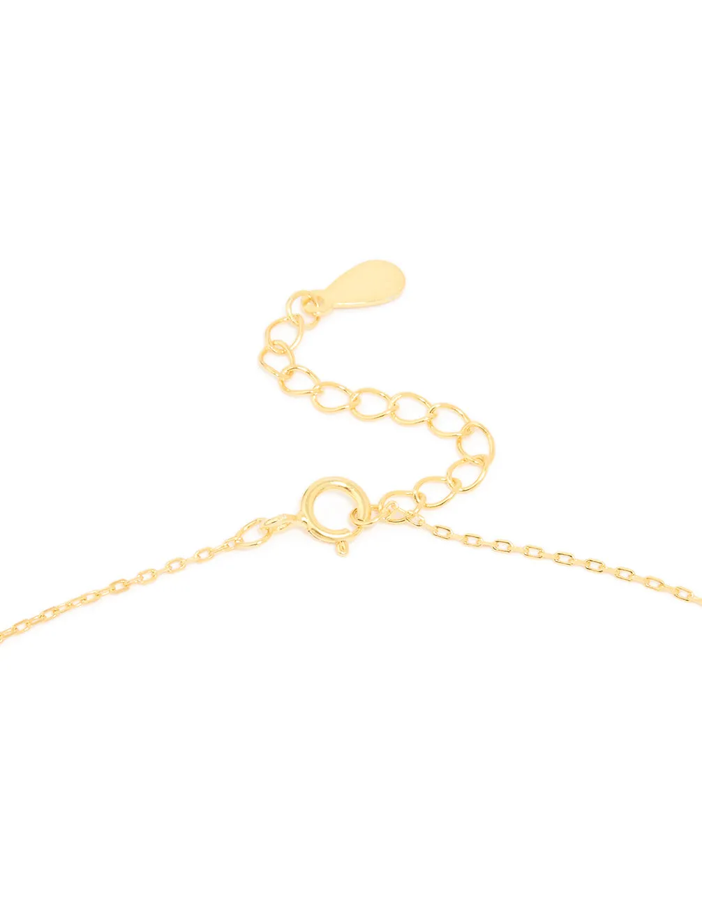 Gold Plated Sterling Silver Cubic Zirconia Cross Necklace sold by lovisa product image thumbnail 3