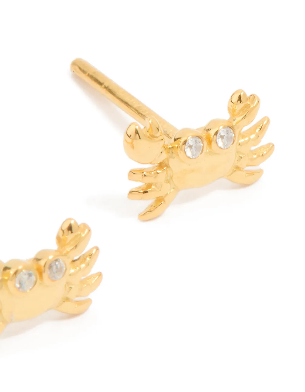 Gold Plated Sterling Silver Cubic Zirconia Crab Earrings sold by lovisa product image thumbnail 3