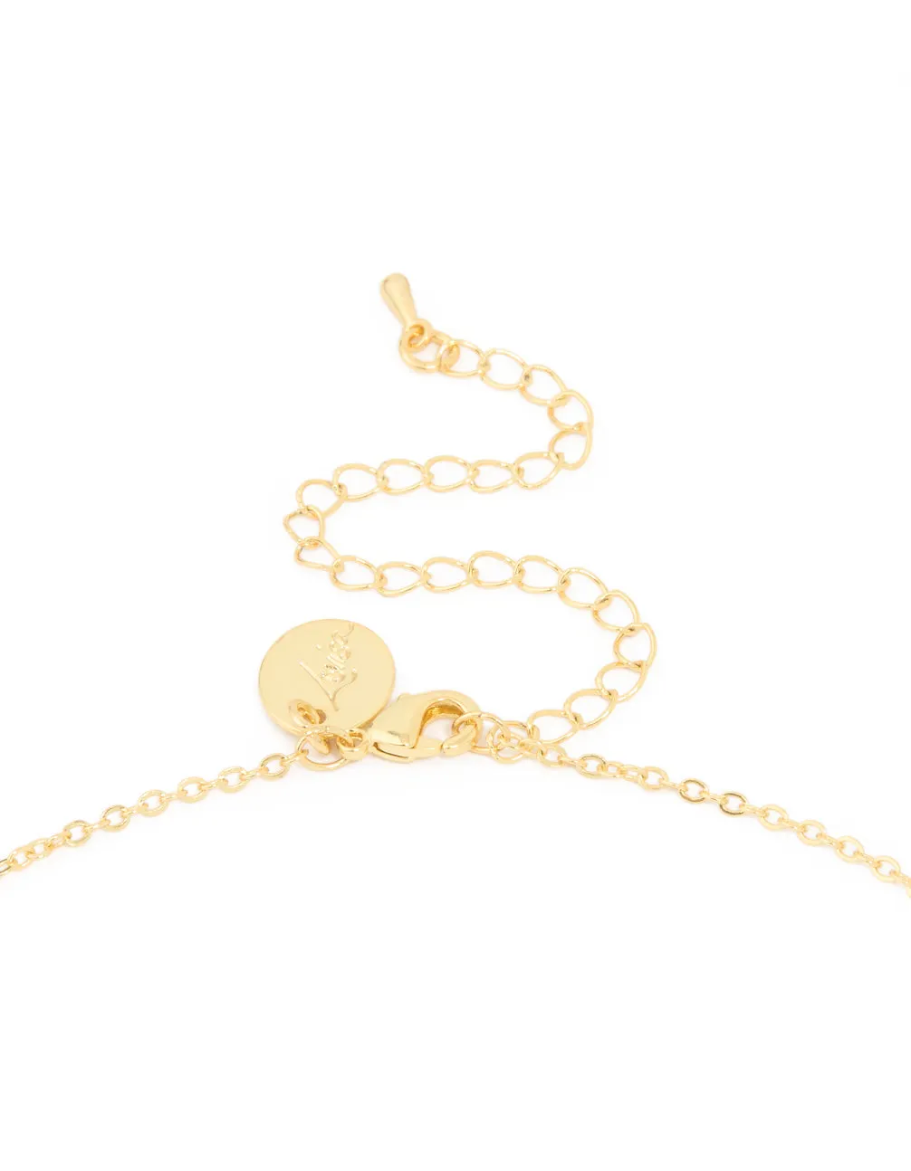 Gold Plated Flower Outline Pendant Necklace sold by lovisa product image thumbnail 3