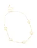 Gold Plated Cubic Zirconia Flower Station Necklace sold by lovisa