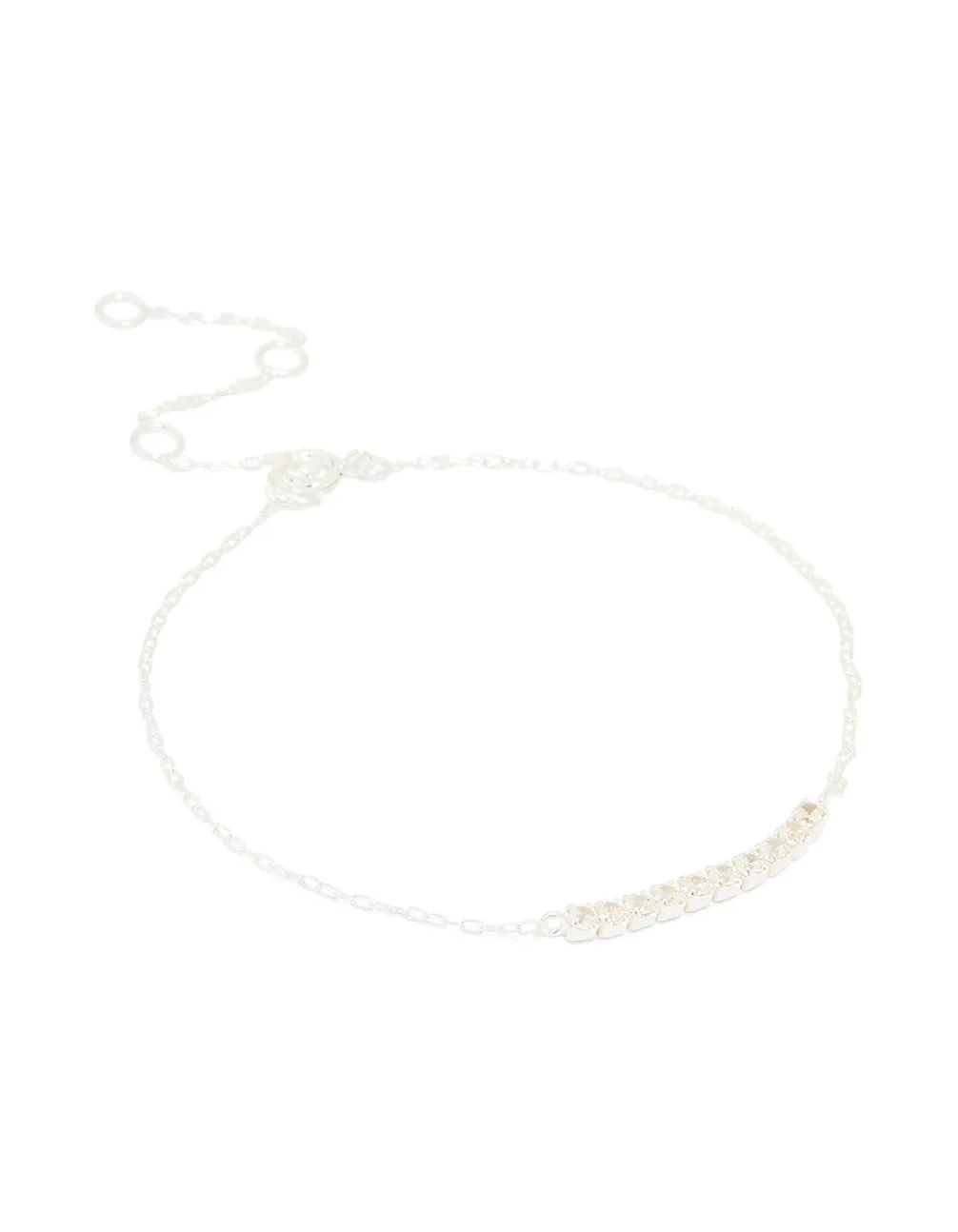 Sterling Silver Cubic Zirconia Bar Bracelet sold by lovisa