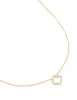 Gold Plated Cubic Zirconia Hollow Flower Necklace sold by lovisa
