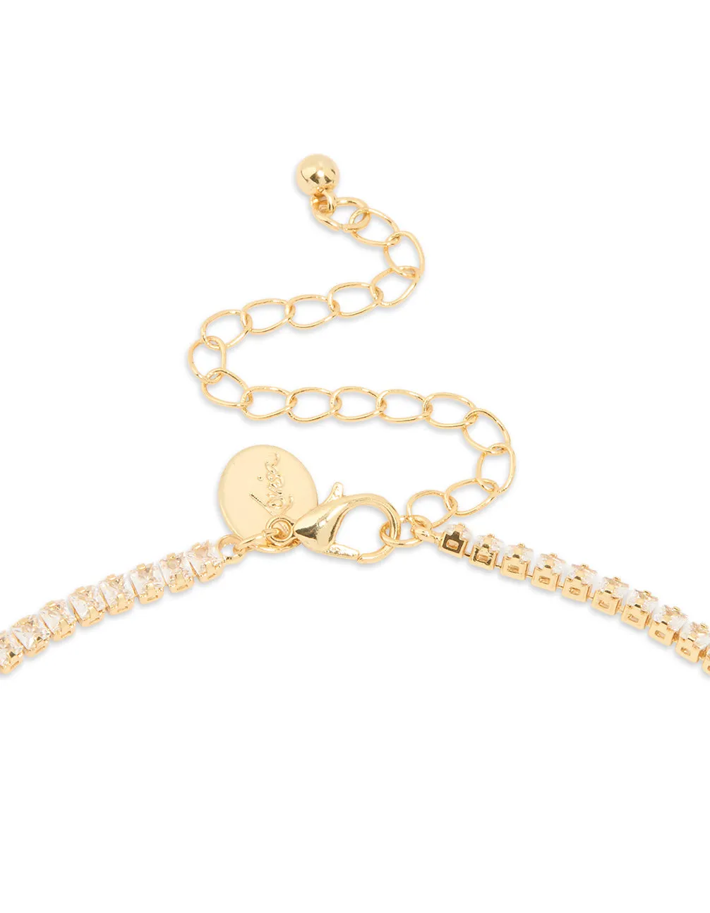 Gold Plated Cubic Zirconia Classic Tennis Necklace sold by lovisa product image thumbnail 3