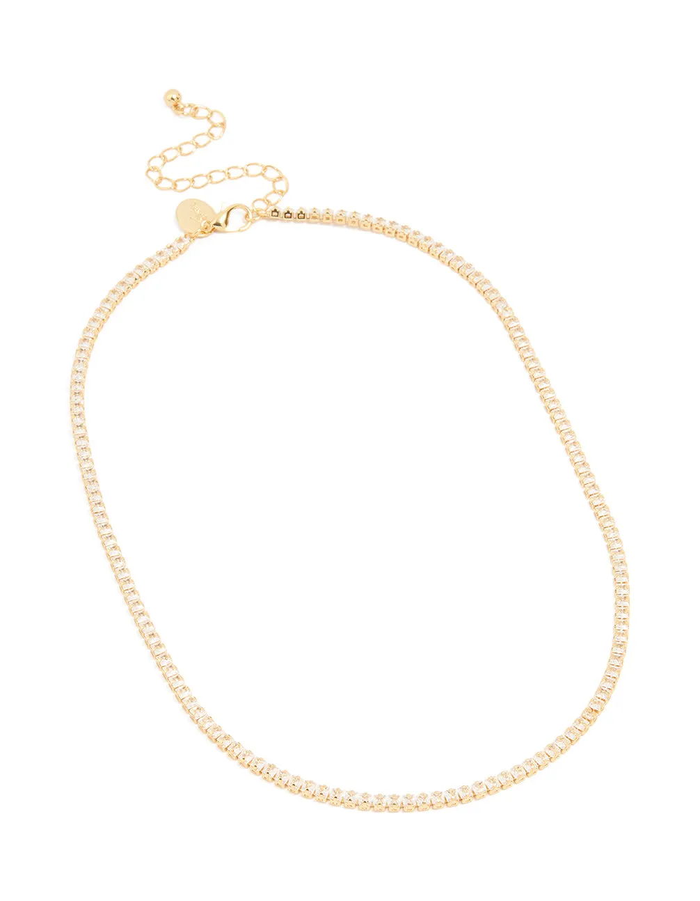Gold Plated Cubic Zirconia Classic Tennis Necklace sold by lovisa product image thumbnail 2