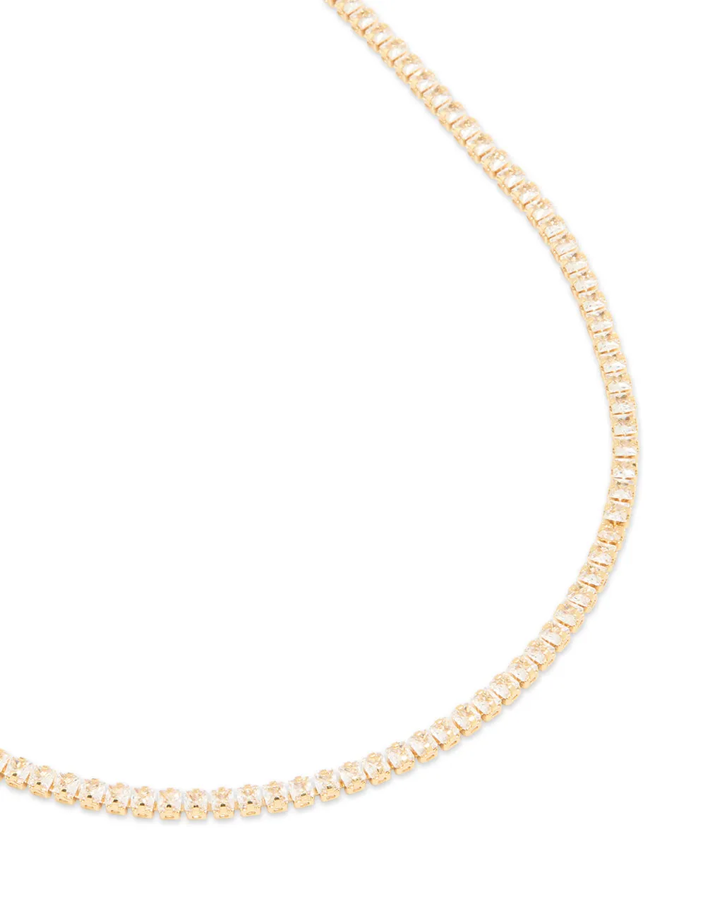 Gold Plated Cubic Zirconia Classic Tennis Necklace sold by lovisa