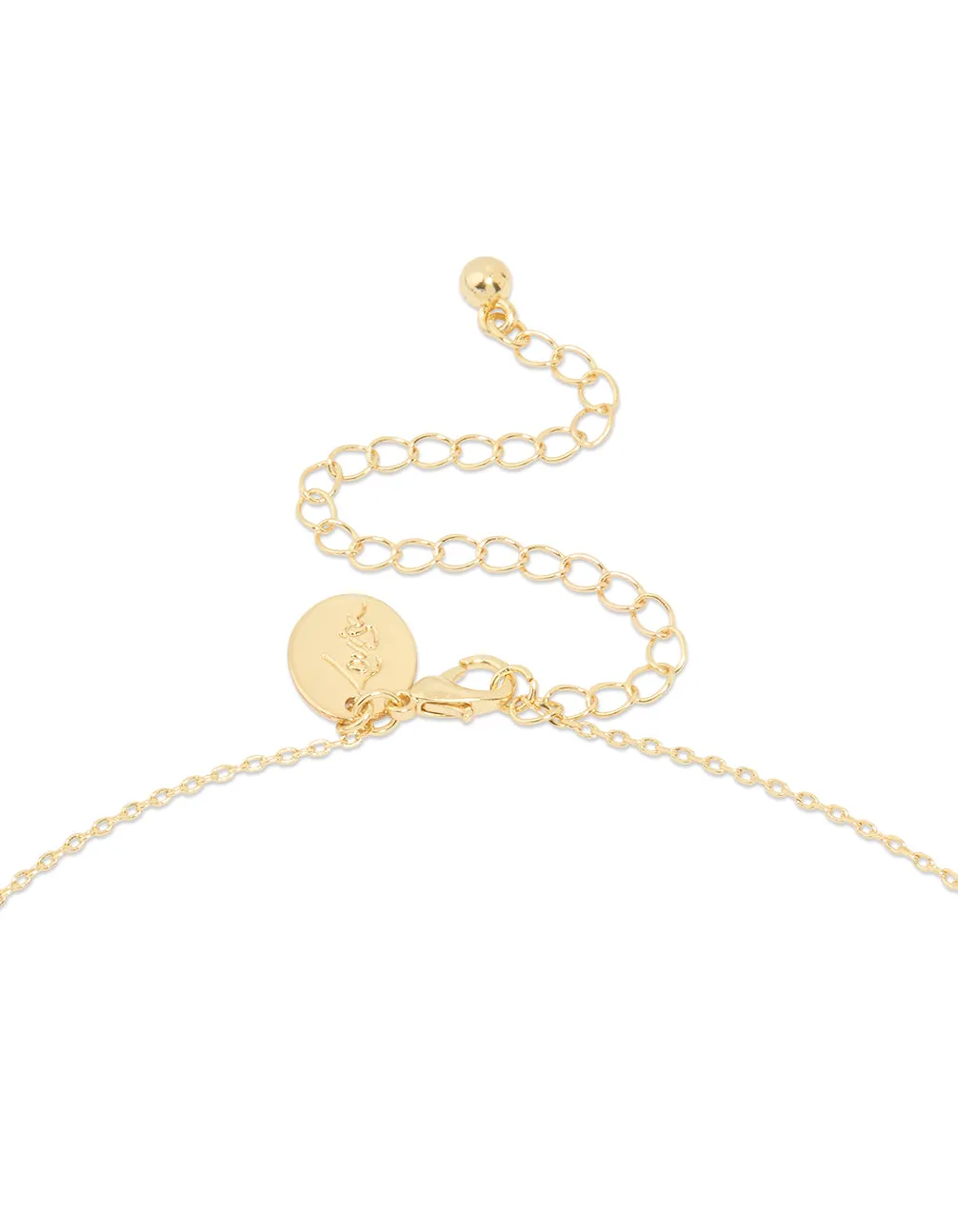 Gold Plated Cubic Zirconia Floral Teardrop Necklace sold by lovisa product image thumbnail 3
