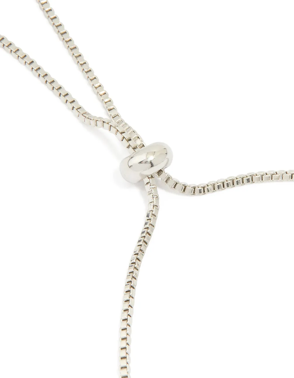 Silver Cubic Zirconia Rectangle Toggle Bracelet sold by lovisa product image thumbnail 3