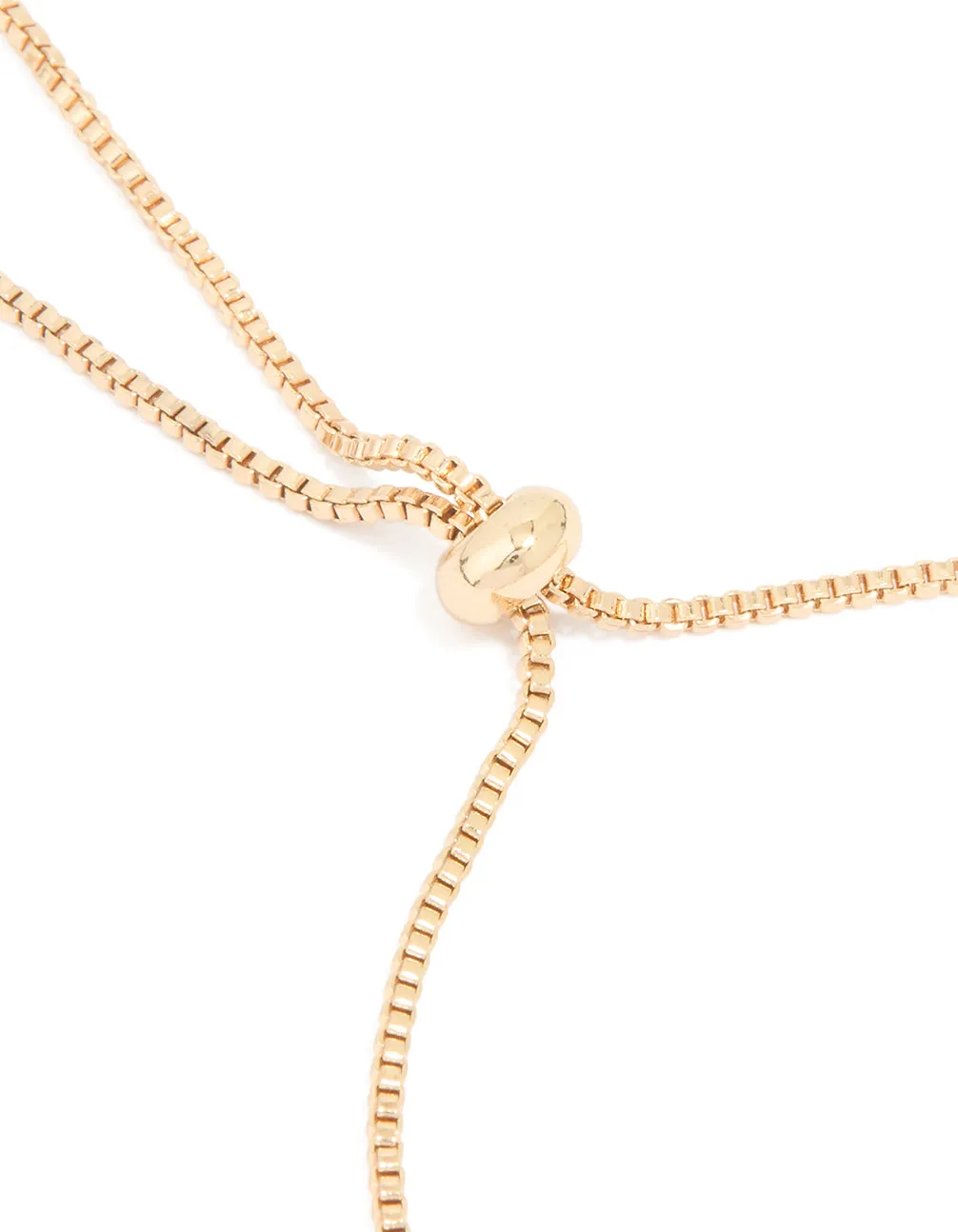 Gold Cubic Zirconia Round Toggle Bracelet sold by lovisa product image thumbnail 3