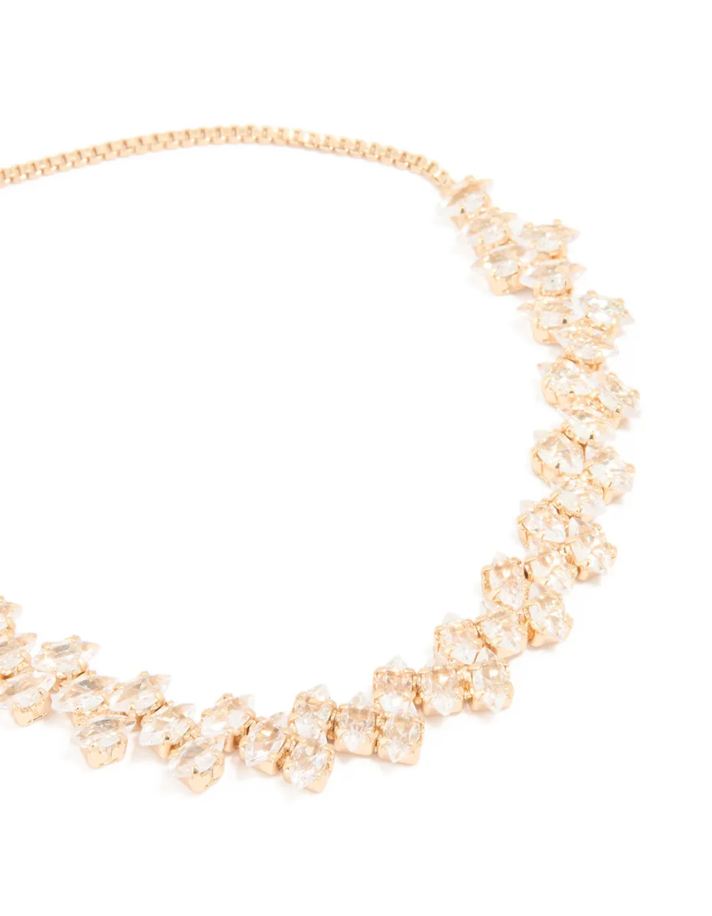 Gold Cubic Zirconia Round Toggle Bracelet sold by lovisa product image thumbnail 2