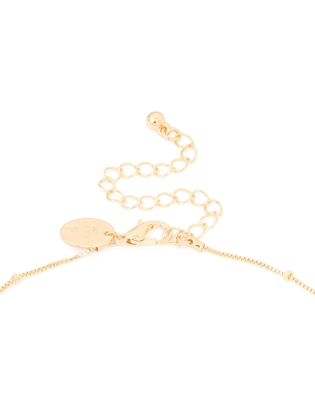 Gold Cubic Zirconia Cluster Y-Necklace sold by lovisa product image thumbnail 2