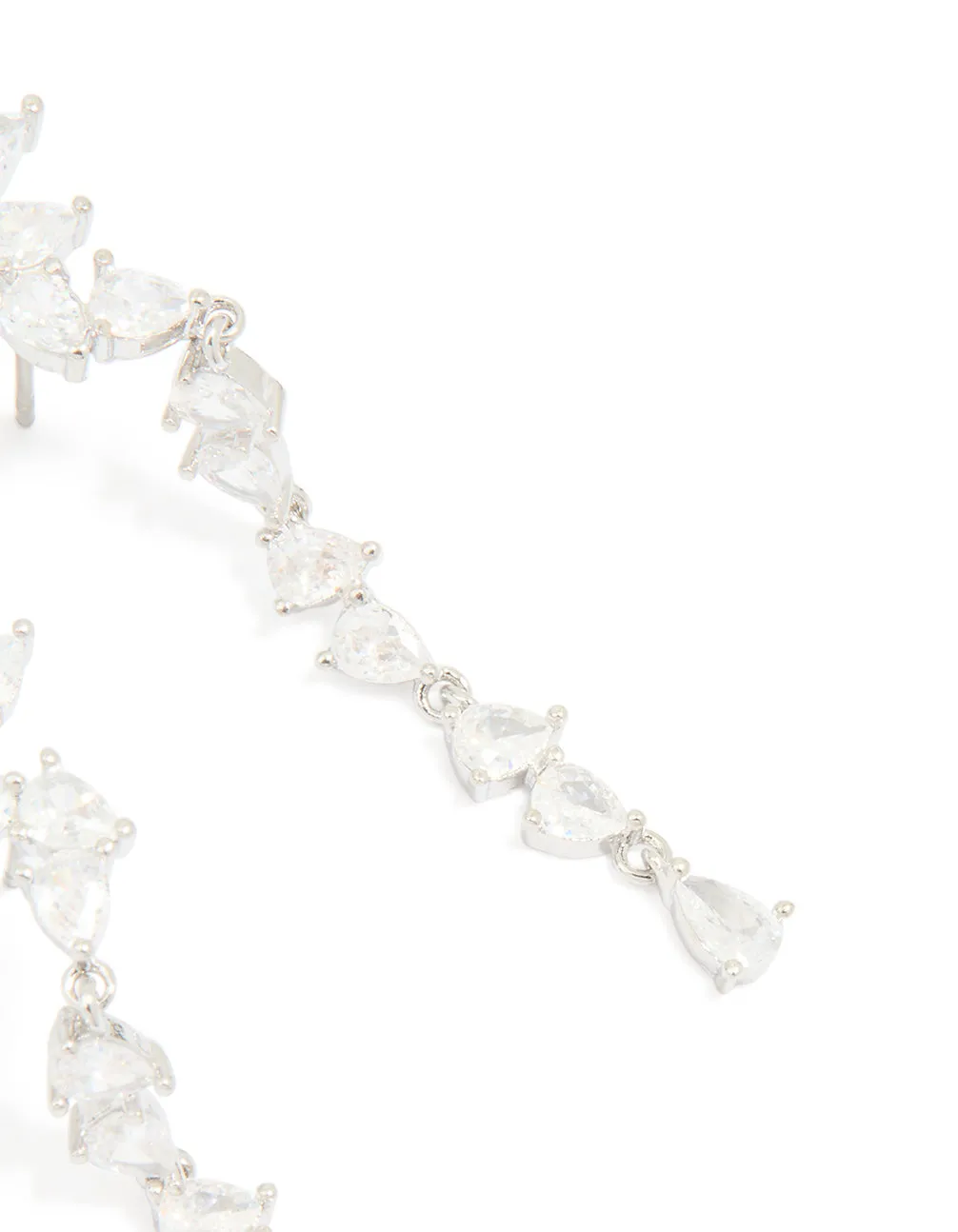 Silver Cubic Zirconia Crawler Stud Earrings sold by lovisa product image thumbnail 3