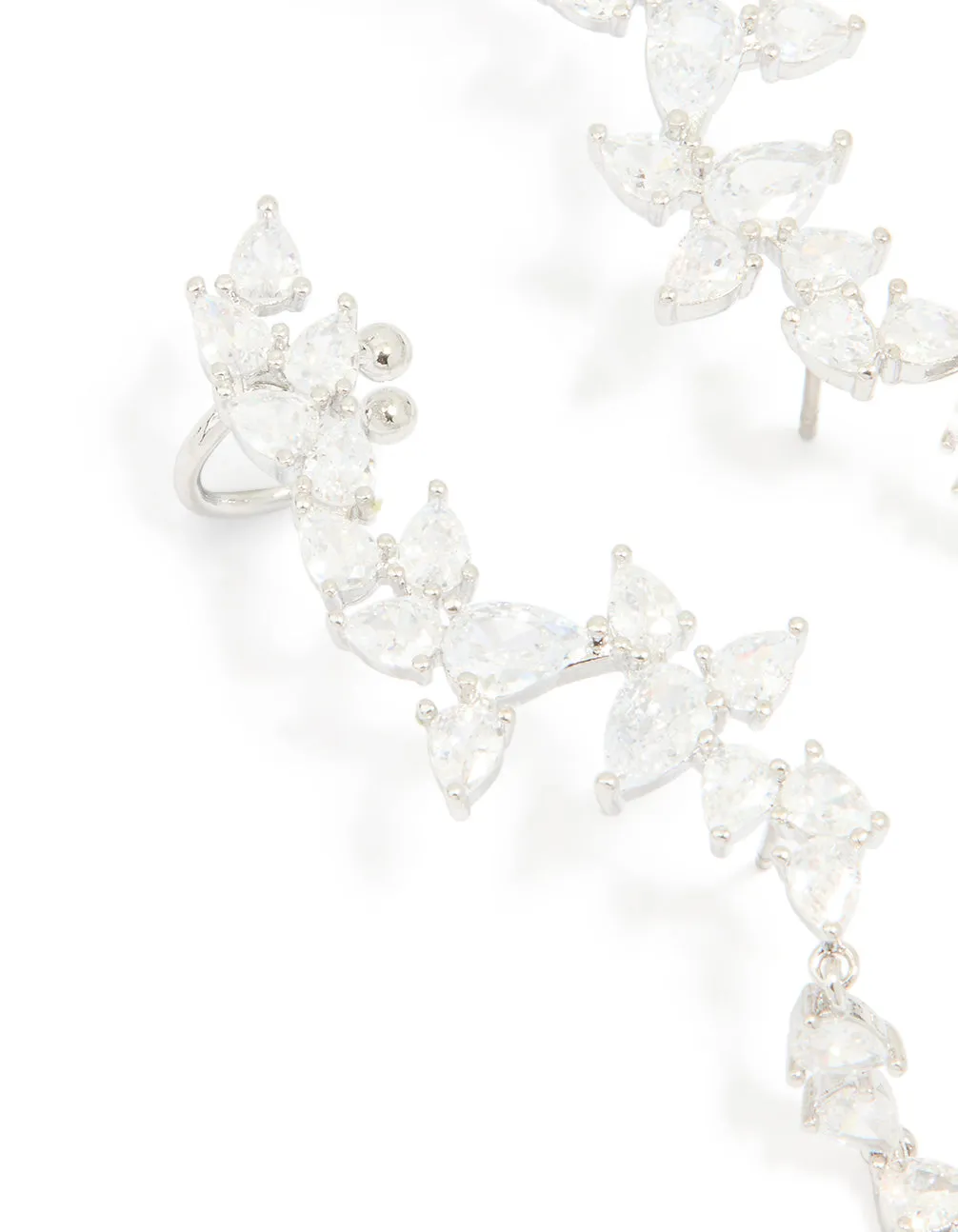 Silver Cubic Zirconia Crawler Stud Earrings sold by lovisa product image thumbnail 2