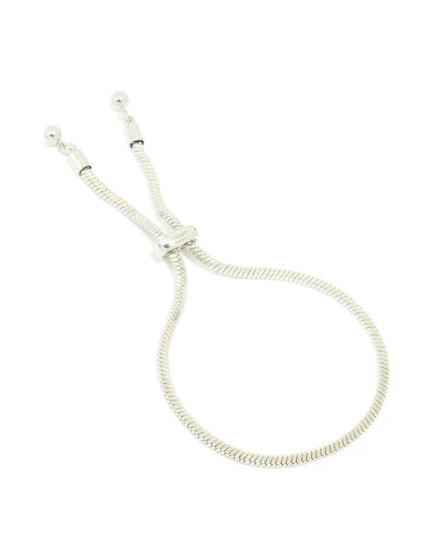 Silver Snake Zipper Toggle Bracelet sold by lovisa