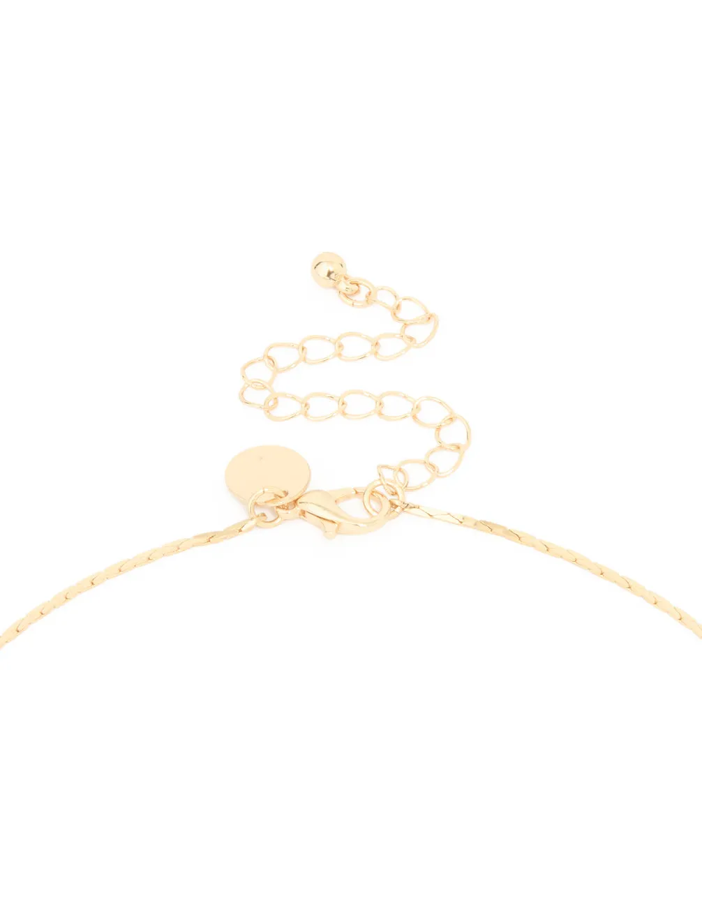 Gold Diamante Marquise Snake Y-Necklace sold by lovisa product image thumbnail 3