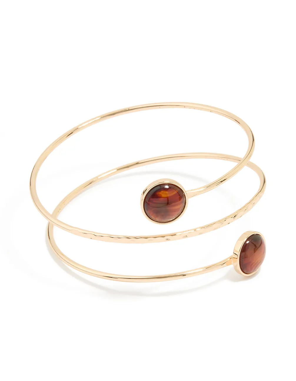 Gold Tiger Eye Arm Cuff sold by lovisa