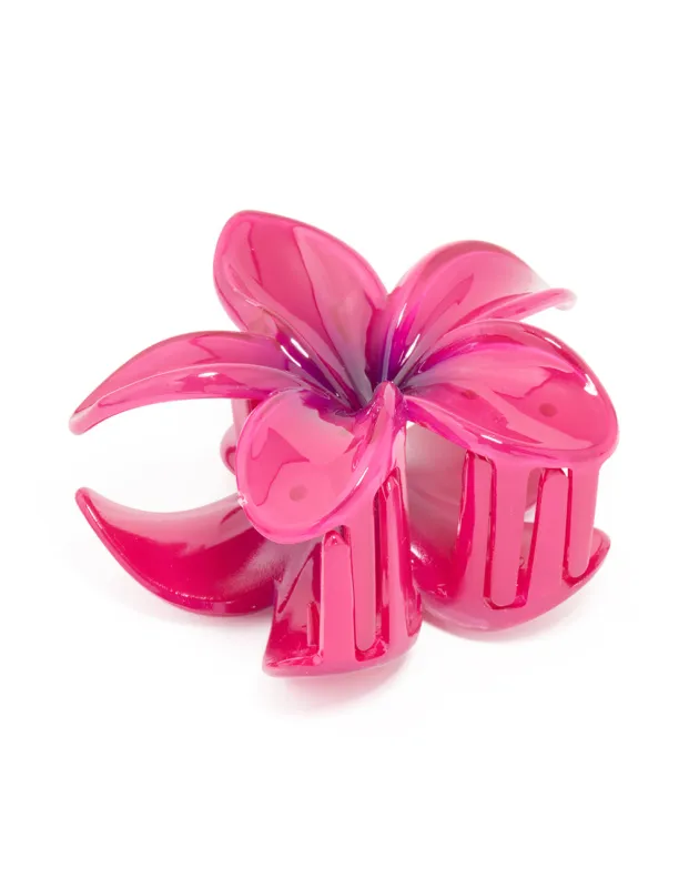 Pink Ombre Frangipani Claw Clip sold by lovisa