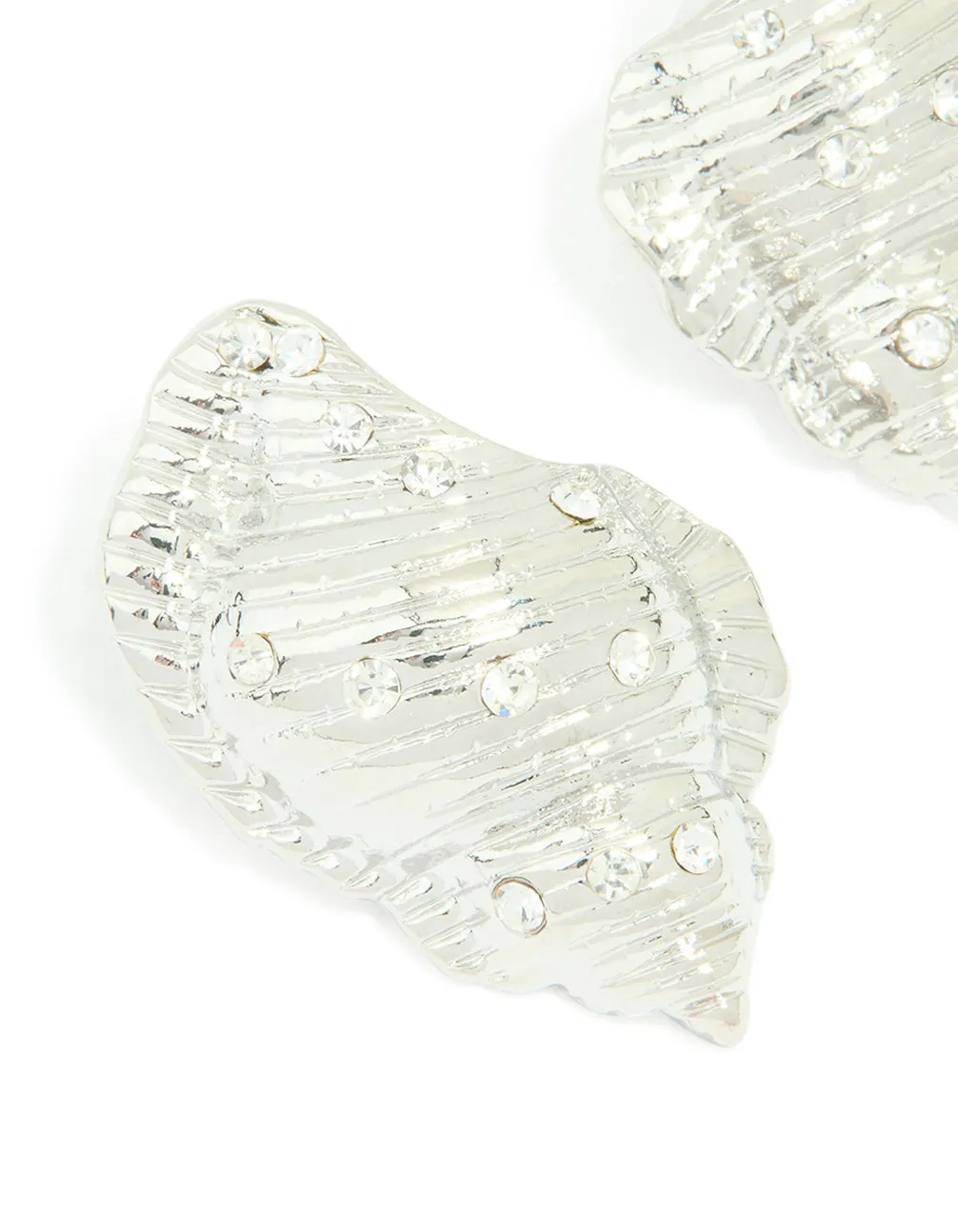 Silver Diamante Seashell Earrings sold by lovisa product image thumbnail 2