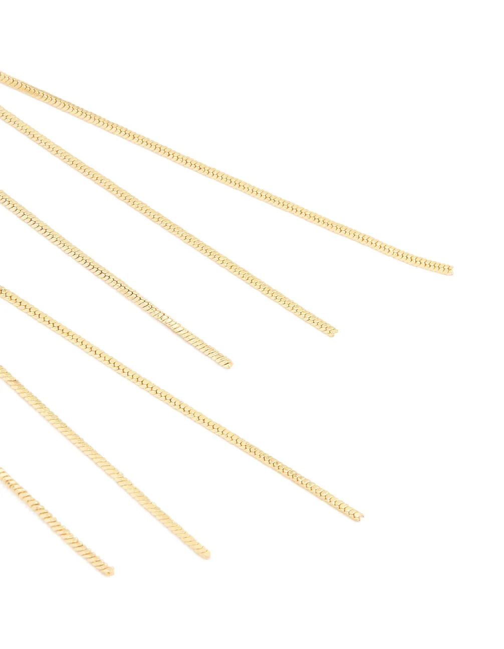 Gold Plated Diamante Snake Chain Front Back Earrings sold by lovisa product image thumbnail 3