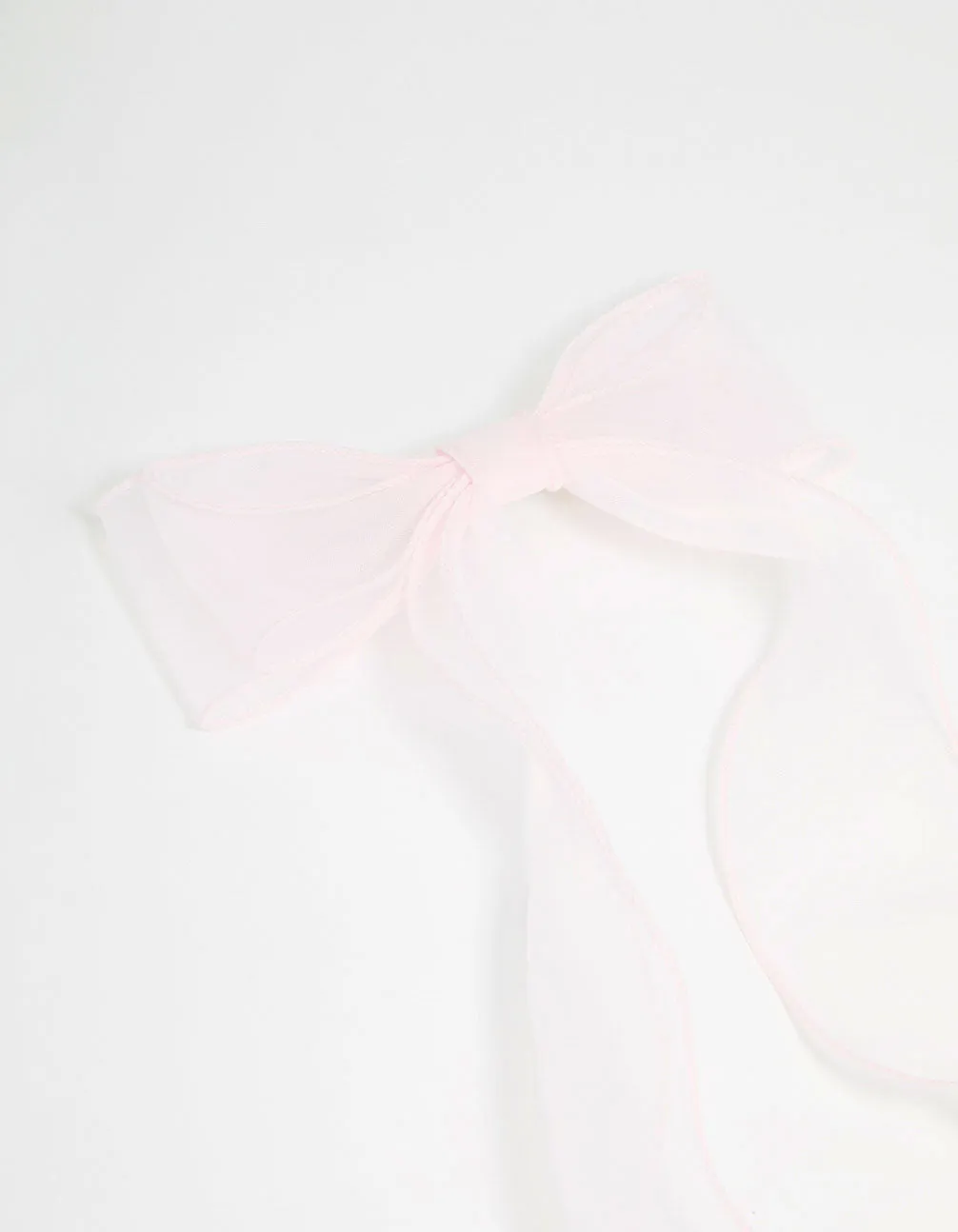 Pink Organza Fabric Curl Bow Hair Clip sold by lovisa product image thumbnail 2