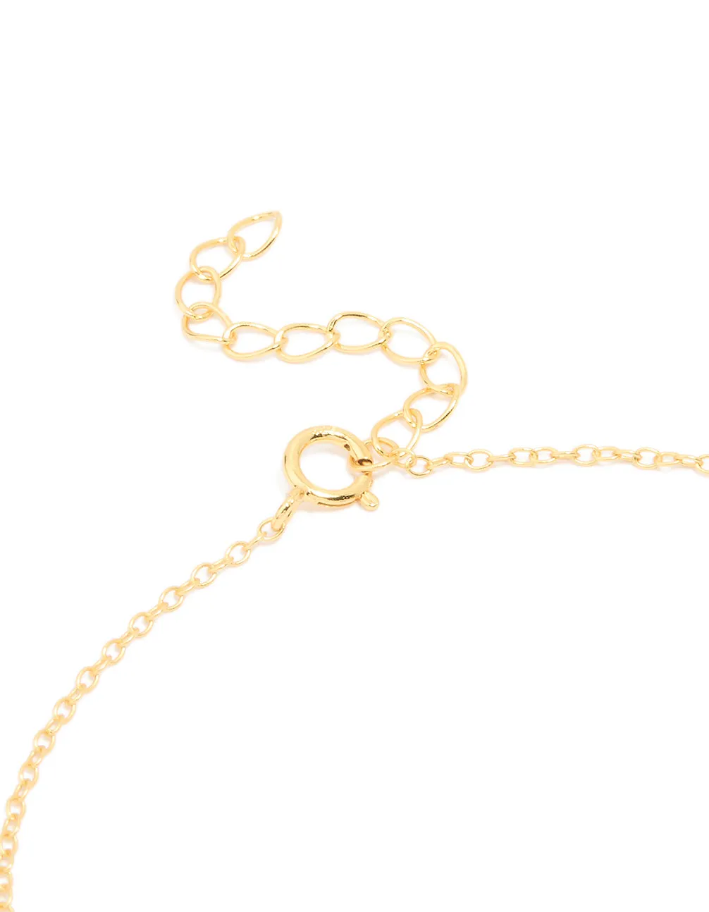 Gold Plated Sterling Silver Station Chain Bracelet sold by lovisa product image thumbnail 3