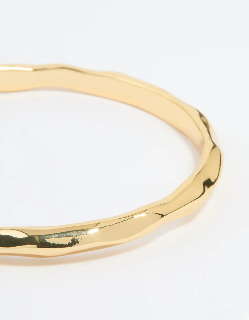 Gold Plated Molten Wavy Bangle sold by lovisa product image thumbnail 2
