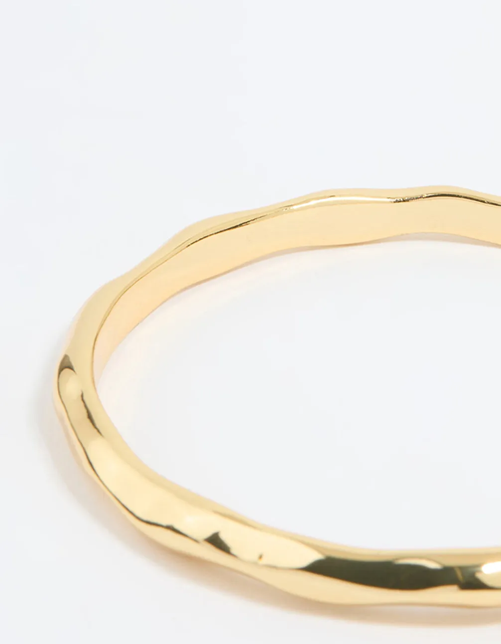 Gold Plated Molten Wavy Bangle sold by lovisa product image thumbnail 3