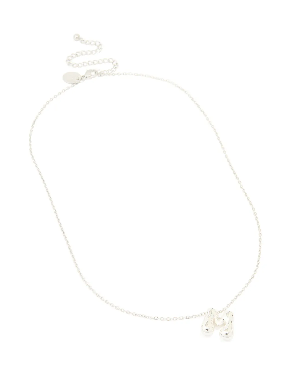 Waterproof Stainless Steel Large Bubble Letter M Necklace sold by lovisa product image thumbnail 2