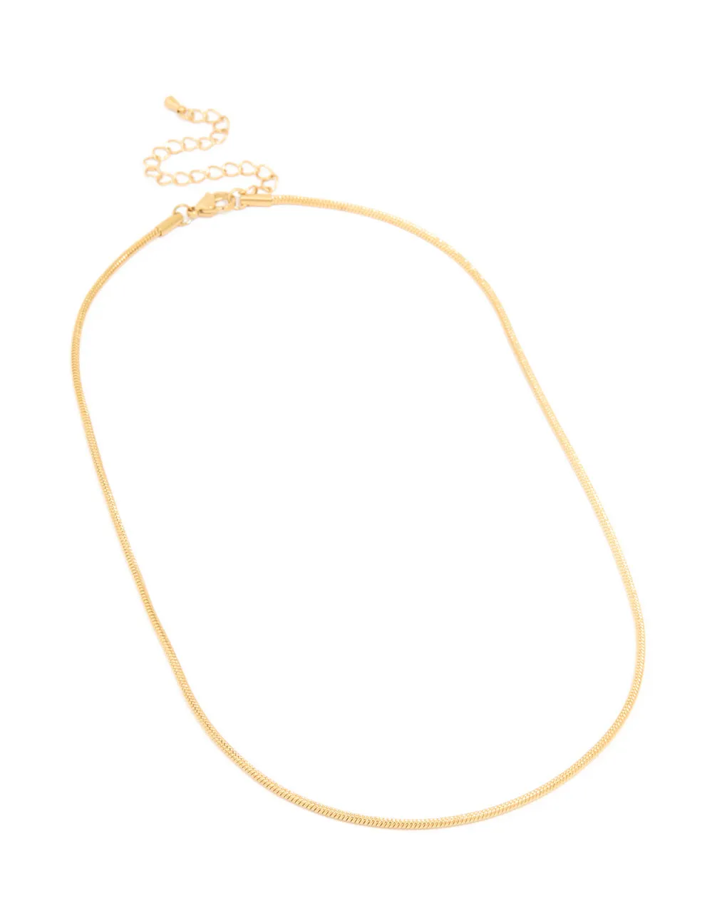 Waterproof Gold Plated Stainless Steel Snake Short Necklace sold by lovisa product image thumbnail 2